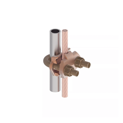 Conector Mecánico para Cable Calibre 2/0 AWG a 250 KCMIL / Paralelo o 90° a Tubo de 3/8" o Varilla de 5/8" - 3/4". - Image 3