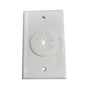 Placa de Pared, con Orificio y Grommet, Ideal para pasar cables