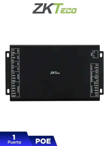 ZKTECO DE10 - Unidad de Control de acceso para controlar 1 puerta por medio de PoE  /  Compatible con panel InbioPC800 /  #NEWZK1