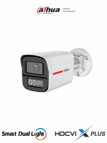DAHUA DH-HAC-HFW1249XN-A-PRO - Cámara Bullet HDCVI 2MP WizColor/ HDCVI X PLUS/ Video 24 Horas a Color/ Corrección de Distorsión de Imagen mediante IA/ Iluminador Inteligente/ Hasta 50m de Dist de Ilumin/ Doble Mic Incorp/ Campo de Visión de Hasta 101°