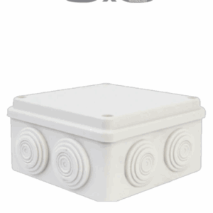 SAXXON SXWD015-7 - Caja de conexiones con 7 entradas / PVC libre de halógenos / Compatible con cámaras Bulet y Domo / Dimensiones internas 150 x 150 x 70 mm (Ancho x Alto x Fondo)