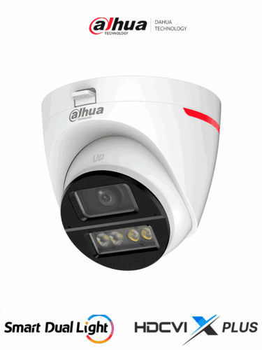 DAHUA DH-HAC-HDW1249XN-A-PRO - Cámara Domo HDCVI 2MP WizColor/ HDCVI X PLUS/ Video 24 Horas a Color/ Corrección de Distorsión de Imagen mediante IA/ Iluminador Inteligente/ Hasta 50m de Dist de Ilumin/ Doble Mic Incorp/ Campo de Visión de Hasta 101°