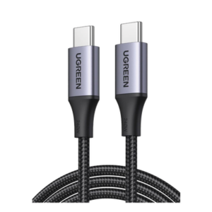 Cable USB-C a USB-C | 2 Metros | Potencia de Carga 240W | 48V/5A | PD3.1 /3.0 | 480 Mbps | Chip E-Market | Carcasa de Aluminio | Nylon Trenzado.