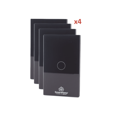 (Wifi) KIT 4 apagadores inteligentes Wifi compatibles con Alexa y GoogleHome