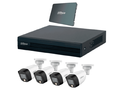 DAHUA PAQ-DH-KIT/XVR1B04-I-SSD(512G)/4-H-DHI-HY-SA13A - Kit FullColor de 4 Canales con SSD de 512GB/ 4 Camaras Full Color de 2 Megapixeles con Microfono/ Regalo Detector de Humo Stand Alone DHI-HY-SA13A - Image 3