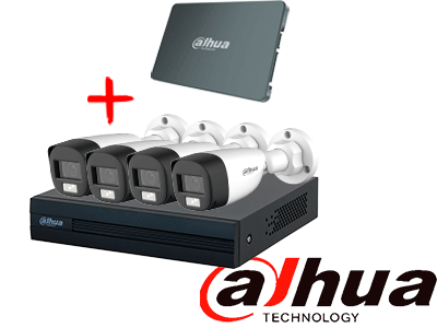 DAHUA PAQ-DH-XVR1B04-I/DH-HAC-HFW1200CLN-DHI-HY-SA13A - Kit Iluminación Dual de 4 Canales con SSD de 512GB/ 4 Camaras IL de 2 Megapixeles con Microfono/ Regalo Detector de Humo Stand Alone DHI-HY-SA13A - Image 3