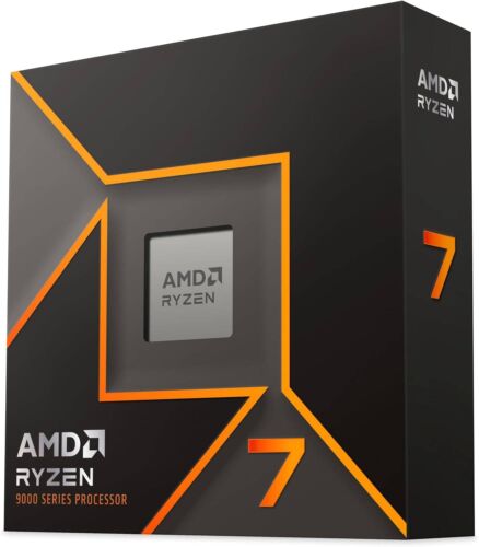 Procesador - AMD RYZEN 7 9700X - 8 núcleos, socket AM5, No incluye ventilador, Con gráficos incluidos.