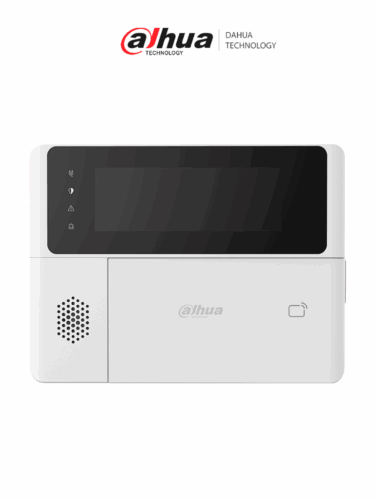 DAHUA DHI-ARK30C-RW2 - Teclado Inalámbrico Interior Touch para Armado y Desarmado / soporta 3 alarmas, medica, fuego y emergencia/ búsqueda por estatus de sistema/ Actualización por cloud y recuperación automática por fallo de actualización