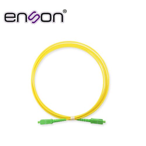 JUMPER DE FIBRA ÓPTICA ENSON ENS-JUMP-UPC-APC MONOMODO SC/UPC A SC/APC SIMPLEX COLOR AMARILLO 2 METROS TIPO OS2