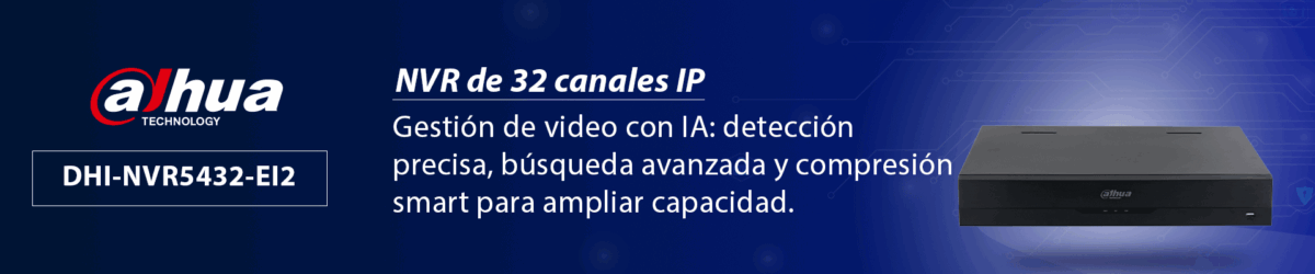 DAHUA DHI-NVR5432-EI2 - NVR de 32 canales IP 4K con tecnología Acupick/ WizSense/ Smart H.265+. Rendimiento de 384 Mbps/ 4 bahías para discos duros/ IA avanzada/ Detección y reconocimiento facial/ ANPR/ SMD/ Detección de EPI/E/S de alarma y audio/ - Image 3