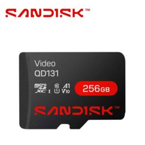 TARJETA MEMORIA MICRO SD XC SANDISK VIDEO 256GB SDSDQAS5-256G-BP / OPTIMIZADA PARA VIDEOVIGILANCIA 24/7 / ALTA RESISTENCIA / OPERA EN TEMPERATURAS DE -25 A 85 GRADOS CENTIGRADOS / ESPECIAL PARA CÁMARAS IP Y DVR MÓVIL