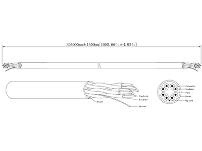 DAHUA DH-PFM920I-5EUN - Bobina de cable UTP blanco, 100% cobre, categoría 5e, 305 metros. Ideal para video y redes, cumple con CPR Eca y es compatible con alimentación PoE para un rendimiento óptimo. - Image 6