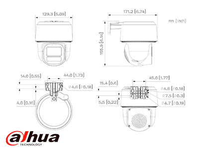 DAHUA DH-IPC-PT2849C1-S-PV-PRO- Cámara IP PT de 8MP ofrece visión WizColor/ SMD3.0/ Lente 3.6 mm/ Protección perimetral/ audio bidireccional/detección de humanos/Protección Perimetral/ Auto Tracking Lite/ranura MicroSD/ IP66/ PoE/ - Image 4