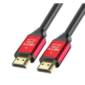 SAXXON HDMI-50 - Cable HDMI de 5 metros de alta velocidad  / Versión 2.0 / Resolución 4K / Canal de retorno de audio (ARC) / Video 3D / Blindado para reducir interferencias / Chapado en oro / Alta resistencia y durabilidad.