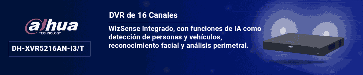 DAHUA DH-XVR5216AN-I3/T - DVR de 16 Canales 5 MP Lite WizSense/ HDCVI X PLUS/ Audio Bidireccional/ H.265+/ 16 Ch HDCVI + 8 IP/ Hasta 24 Ch IP/ Reconocimiento Facial/ SMD Plus/ Protección Perimetral/ 2 Sata de Hasta 16 TB/ Compatible con Dolink Care - Image 2