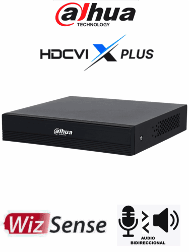 DAHUA DH-XVR1B08H-I/T - DVR de 8 canales 5MP Lite con WizSense y H.265+/ HDCVI X PLUS/ Audio Bidireccional en los 8 Canales/ Soporta 8 canales + 4 IP o hasta 12 canales IP/ SMD Plus y Búsqueda inteligente de Humanos y Vehículos/