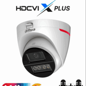 DAHUA DH-HAC-HDW1549XN-A-PRO -Cámara Domo 5MP WizColor/Imagen 24 Horas a Color/Corrección de Dist de Imagen Mediante IA/ Iluminador Int con Luz Calida/ Hasta 50m Ilumin/ Doble Mic Incorp/ Campo de Visión de Hasta 101°/ WDR Real/ Policarbonato+Metal