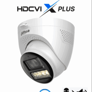 DAHUA DH-HAC-HDW1500TQN-IL-T - Cámara Domo 5MP/ Mic Integrado y Audio Bidirec/ Iluminación Dual Mediante IR y Luz Calida/ Hasta 40 Mts de Iluminación/ Lente de 2.8mm Apertura Hasta 111°/ 3DNR Para Reducción de Ruido/ IP67/ Policarbonato + Metal