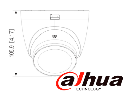 DAHUA DH-HAC-HDW1500TQN-IL-T - Cámara Domo 5MP/ Mic Integrado y Audio Bidirec/ Iluminación Dual Mediante IR y Luz Calida/ Hasta 40 Mts de Iluminación/ Lente de 2.8mm Apertura Hasta 111°/ 3DNR Para Reducción de Ruido/ IP67/ Policarbonato + Metal - Image 3