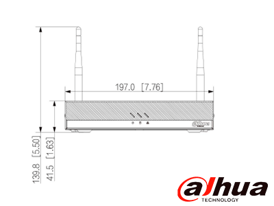DAHUA DHI-NVR2104HC-W - NVR WiFi de 4 Megapixeles/ 4 Canales IP/ H.265/ Salidas HDMI &VGA/ 1 Bahía de Disco Duro/ 1 E&S de Audio/ Onvif/ Emparejamiento Automático con IPC WiFi de Dahua/ - Image 5