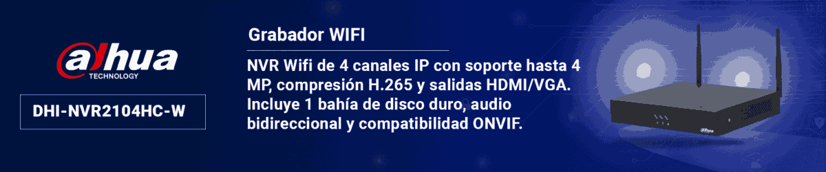 DAHUA DHI-NVR2104HC-W - NVR WiFi de 4 Megapixeles/ 4 Canales IP/ H.265/ Salidas HDMI &VGA/ 1 Bahía de Disco Duro/ 1 E&S de Audio/ Onvif/ Emparejamiento Automático con IPC WiFi de Dahua/ - Image 3