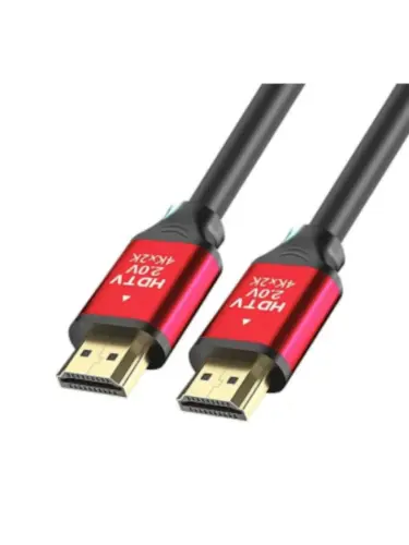 SAXXON HDMI-50 - Cable HDMI de 5 metros de alta velocidad  / Versión 2.0 / Resolución 4K / Canal de retorno de audio (ARC) / Video 3D / Blindado para reducir interferencias / Chapado en oro / Alta resistencia y durabilidad.
