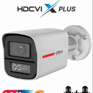 DAHUA DH-HAC-HFW1549XN-IL-A-PRO - Cámara Bullet 5MP WizColor/ Imagen 24H a Color/ Corrección de Imagen por IA/ Iluminador Dual Int Mediante IR y Luz Calida / Hasta 50m de Ilumin/ Doble Mic Incorp/ Campo de Visión de Hasta 101°/ Policarbonato + Metal