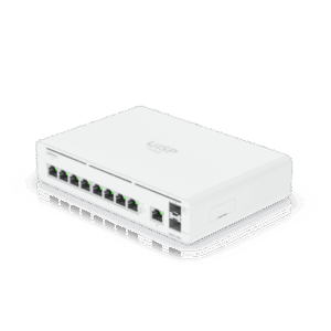 Consola UISP de Ubiquiti / Gateway y Switch de Red Gigabit / Controlador con Plataforma UISP para gestión remota de WISP (airMAX, airFiber, uFiber, LTU, edgeMAX, airCube) / 128 GB SSD / (1) WAN 1GbE / (1) WAN SFP+10G / (8) puertos LAN GbE RJ45