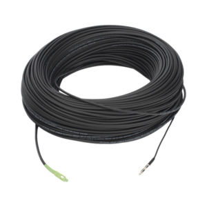 Rollo de Fibra Óptica Drop Redonda G657A2 Monomodo Simplex de 200 Metros con Conectores SC/APC-SC/APC para Instalaciones Aéreas, Subterráneas o a la Intemperie