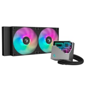Enfriamiento y Ventilación - Enfriamiento Liquido DeepCool LT240 ARGB - 2 x 120mm, 600-2400 RPM Negro R-LT240-BKAMNC-G-1