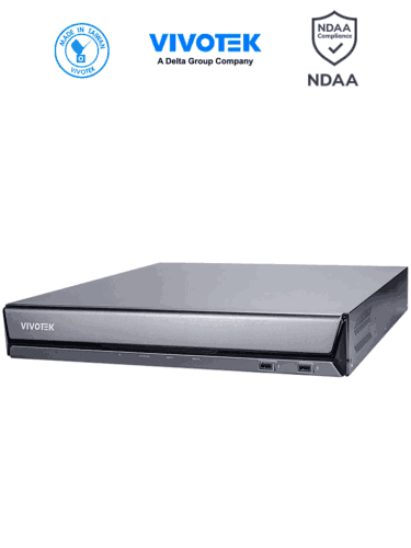 VIVOTEK ND9442P - Grabador NVR 16 Canales, 16 Puertos PoE, 4 Bahias de Discos, Deep Search, Smart VCA Search, Ciberseguridad Trend Micro, Salida HDMI 4K Centralizacion con VAST 2, VSS, Gestión PoE, Grabacion de 192Mbps, ONVIF, NDAA