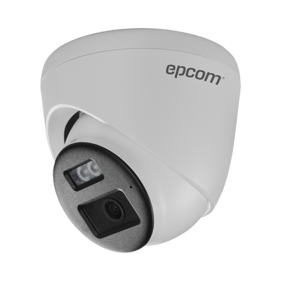 [Audio Bidireccional + Dual Light + ColorVu] Bala TURBOHD 4K (8 Megapixel) / Lente 2.8 mm / 30 mts IR EXIR + 20 mts Luz Blanca / Micrófono y Bocina Integrado / Exterior IP67 / Metal / dWDR