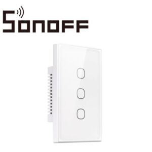 APAGADOR DE PARED TOUCH TX GEN2 SONOFF T6-3C-120M / 3CH ON/OFF INALAMBRICO / WIFI 2.4GHZ / COLOR BLANCO / MATTER COMPATIBLE APPLE HOME/ALEXA/GOOGLE HOME/SMARTTHINGS/IFTTT / APP IOS Y ANDROID / HASTA 10AMP POR CANAL