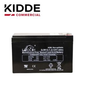 BATERÍA DE RESPALDO 12V6A5  DE ALTA DENSIDAD ENERGÉTICA Y BAJO MANTENIMIENTO 12V 7.2 AH  IDEAL PARA LOS PANELES VS Y VM Y FUENTES AUXILIARES KIDDE