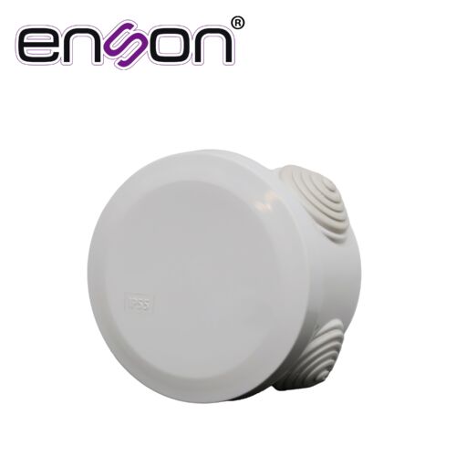 CAJA PLASTICA TIPO ESTANCA CIRCULAR ENSON ENS-PCC70 FABRICADA EN PLASTICO ABS GRIS DE ALTA RESISTENCIA / DIMENSIONES 70 × 48 MM / GRADO DE PROTECCION IP55 / TAPA A PRESION SIN TORNILLOS / IDEAL PARA APLICACIONES ELECTRICAS Y ELECTRONICAS EN INTERIOR O EXTERIOR / COMPATIBLE CON GLANDULA ENS-CG20