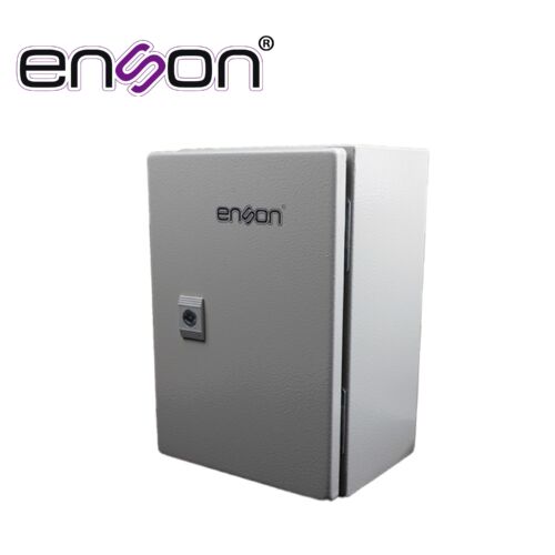 GABINETE DE ACERO ENSON ENS-NEM315 MONTAJE EN PARED / MEDIDAS 300MM ALTO × 200MM ANCHO × 150MM PROFUNDIDAD / CUERPO Y PUERTA DE 1.2 MM DE ESPESOR / PLACA DE MONTAJE GALVANIZADA DE 1.5 MM / GRADO DE PROTECCION IP66 / RESISTENCIA MECANICA IK10 / INCLUYE PLACA DE MONTAJE - SISTEMA DE CIERRE - JUNTA DE SELLO Y ACCESORIOS DE FIJACION