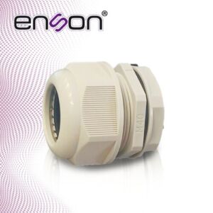 GLANDULA PLASTICA ENSON ENS-CG40 PARA CAJAS PLASTICAS / DIAMETRO DE CONEXION 40 MM / BRINDA SUJECION SEGURA Y SELLADO CONTRA POLVO Y AGUA / RECOMENDADA PARA INSTALACIONES EXIGENTES Y CAJAS DE MAYOR TAMANO / COMPATIBLE CON MODELOS ENS-NEM22 / ENS-NEM30