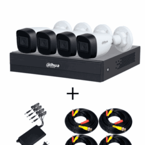 DAHUA PAQ-DH-XVR1B04-I-T-DH-HAC-HFW1200CN-A - Paquete Armado Dahua/ Incluye Grabador DH-XVR1B04-I-T/ 4 Cámaras DH-HAC-HFW1200CN-A-0280B-S5/ Fuente FUENTEKIT2NEWPULL/ Cable CABLEKIT