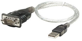 Convertidor de USB a Serial - Convertidor de USB a Serial MANHATTAN 205153 - 0, 45 m, Transparente, RS-232, USB 2.0 A, Macho/Macho