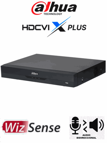 DAHUA DH-XVR5116H-4KL-I3/T - DVR de 16 Canales 4K WizSense/ HDCVI X PLUS/ Audio Bidireccional/ 16 Canales + 16 IP/ Hasta 32 Ch IP/ 2 Canales de Reconocimiento Facial/ SDM Plus/ Codificación con IA/ 1 Bahía de Disco Duro/ Funciones IoT & POS/