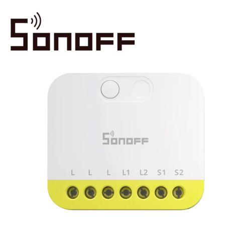 MINI INTERRUPTOR INALAMBRICO SONOFF MINI-ZB2GS-L / ZIGBEE 3.0 / CON 2 CANALES INDEPENDIENTES / NO NECESITA NEUTRO / CARGA  TOTAL DE 12 AMPERE / NECESITA HUB ZIGBEE