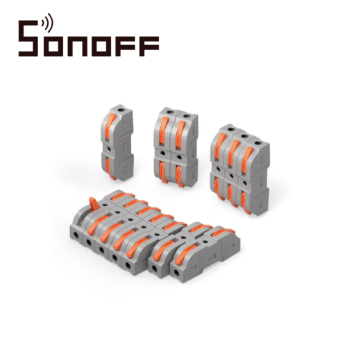 CONECTORES DE EMPALME  RAPIDO SONOFF D1-1 / JUEGO  DE  34 CONECTORES  RAPIDOS  / COMPATIBLE  CON  CABLES  AWG20-12 / FACIL Y RAPIDA  CONECCION / AGRUPABLES/ SOPORTA HASTA 32AMP
