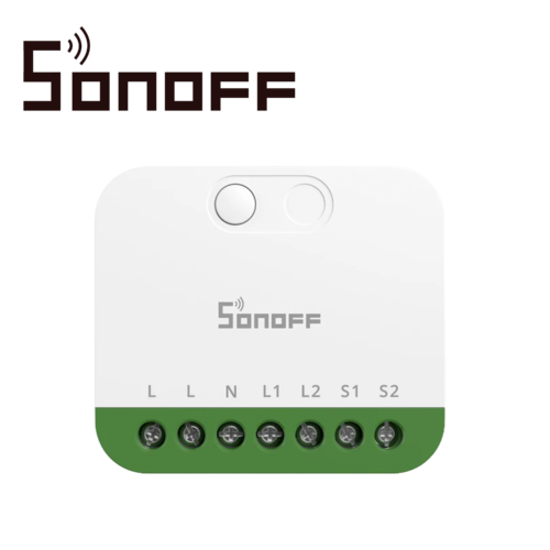 MINI INTERRUPTOR INALAMBRICO SONOFF MINI-2GS / MATTER / WIFI 2.4GHZ/ 2 CANALES INDEPENDIENTES / CARGA  TOTAL  DE  16 AMPERE / COMPATIBLE CON  GOOGLE HOME / ALEXA / APPLE HOME / HOME ASSISTANT
