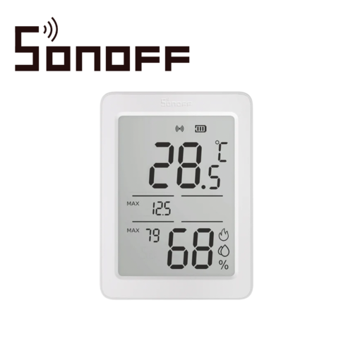 SENSOR DE TEMPERATURA Y HUMEDAD  SONOFF SNZB-02DR2 / ZIGBEE 3.0/ PANTALLA DE 3.6 PULGADAS