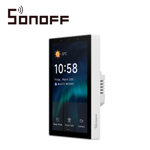 PANEL DE CONTROL PARA CASA INTELIGENTE SONOFF NSPANEL120PW/ COLOR BLANCO/ PANTALLA TOUCH DE 4.7 PULGADAS / HUB ZIGBEE 3.0 INTEGRADO / AGREGA DISPOSITIVOS ZIGBEE DIRECTAMENTE DESDE LA PANTALLA/ COMPATIBLE CON ASISTENTES  DE  VOZ