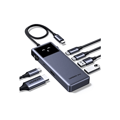 Hub USB-C 6 en 1 / HDMI 4K@60Hz / 3 Puertos USB-A 5Gbps / Carga PD 100W / Compatibilidad Multiplataforma / Diseño Compacto