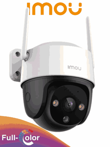 IMOU Cruiser SE+ 3MP (IPC-K7CN-3H1WE) - Cámara IP PT de 3MP con WiFi ofrece Full Color, audio bidireccional, 30m, micrófono y altavoz, disuasión activa sirena 110dB, autotracking, ranura MicroSD e IP66.